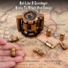 Aloftopz Metal Bullet Dice Set of 7 with Spinning Revolver Cylinder Container Perfect Role Playing Dice Set, Cyberpunk Style DND Dice Set for DND & Other Tabletop Games view 4