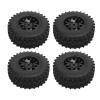 1/10 RC Truck Tires, Rubber with Anti Skid Surface, Replacement Wheels 110mm Diameter, for Slash Arrma for HPI 4x4 2WD view 4