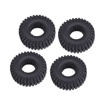 1.0in Soft Rubber RC Tires, Excellent Grip, for 1/24 1/18 RC Crawler Car, Compatible with Axial SCX24, FMS FCX24 RC Car Accessories