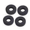 1.0in Soft Rubber RC Tires, Excellent Grip, for 1/24 1/18 RC Crawler Car, Compatible with Axial SCX24, FMS FCX24 RC Car Accessories view 1