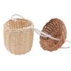 COSMEVIVI Handmade Acorn Wicker Purse Toddler Rattan Crossbody Bag Mini Pouch for Kids Cute Storage Bag view 1