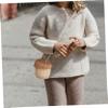 COSMEVIVI Handmade Acorn Wicker Purse Toddler Rattan Crossbody Bag Mini Pouch for Kids Cute Storage Bag view 2