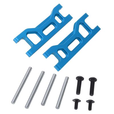 2pcs RC Car Front Arms,High Strength Aluminum Alloy Adjusting Angle RC Suspension Parts for ECX 2WD 1/10 Remote Control Cars (Blue)