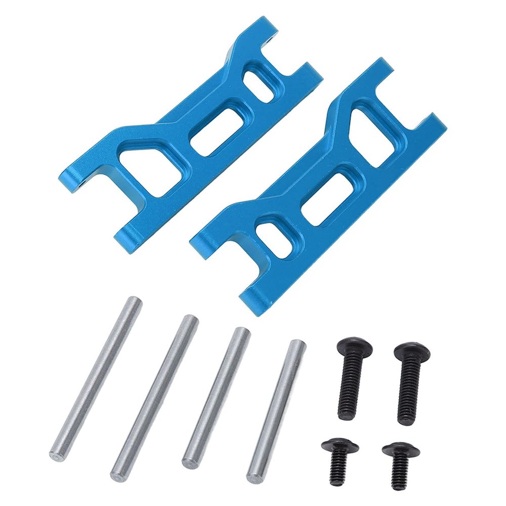 2pcs RC Car Front Arms,High Strength Aluminum Alloy Adjusting Angle RC Suspension Parts for ECX 2WD 1/10 Remote Control Cars (Blue)