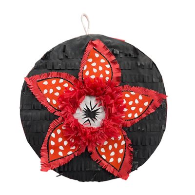 APINATA4U Flower Piata - Unique Halloween Theme Party Decoration, Carnivorous Party for Birthday Celebrations, Monster Demon Theme Birthday Party, Supplies and Decorations, 16x16 Inches