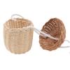 TINEASUR Rattan Acorn Bag Kids Mini Wicker Handbag Crossbody Purse for Photography Props view 1