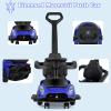 INFANS 3 in 1 Push Car for Toddlers, Licensed Maserati Baby Stroller Sliding Walking Car with Push Handle, Horn, Music, Underneath Storage, Foot-to-Floor Ride on Toys for Boys Girls (Blue) view 3