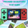 KAVOYI 32 Bit Handheld Games for Kids Built-in 139 Video Games,3.0" IPS Screen Rechargeable Portable Arcade Gaming Player,Electronic Toys for Boys Girls Birthday Xmas Gift Green-Red view 2