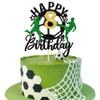 1 Pack Happy 8th Birthday Soccer Ball Cake Topper Sport Football Cake Picks for Soccer Ball Theme Kids 8th Birthday Party Cake Decorations Supplies view 1