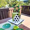1 Pack Soccer Happy 10th Birthday Cake Topper Sport Soccer Ball Cake Picks for Football Theme Kids 10th Birthday Party Cake Decorations Supplies view 4