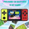 KAVOYI 32 Bit Handheld Games for Kids Built-in 139 Video Games,3.0" IPS Screen Rechargeable Portable Arcade Gaming Player,Electronic Toys for Boys Girls Birthday Xmas Gift Yellow-Red view 2