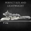 Articulating 3D Printed Wolf Collectible Display Piece, Stress Relief, Personalized Gift - Articulating Posable Wolf (Large, Grey) view 2