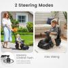 OLAKIDS Push Car for Toddlers, Licensed Maserati 3 in 1 Baby Ride on Sliding with Parent Control Handle, Universal Wheels Safe Guardrails Under Seat Storage, Kids Walking Toy with Music Horn (Black) view 4