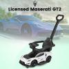 OLAKIDS Push Car for Toddlers, Licensed Maserati 3 in 1 Baby Ride on Sliding with Parent Control Handle, Universal Wheels Safe Guardrails Under Seat Storage, Kids Walking Toy with Music Horn (White) view 3