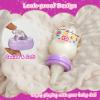 BABESIDE 3 Pcs Baby Doll Bottles Set, Baby Doll Accessories Set with Toy Feeding Bottle and Silicone Pacifier Clip Magnetic Pacifier for Realistic Babydolls view 4
