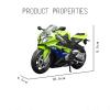 Collection 1:12 for S1000 R Green Alloy Motorcycle Die-Casting Model Collection Gift with Light view 2