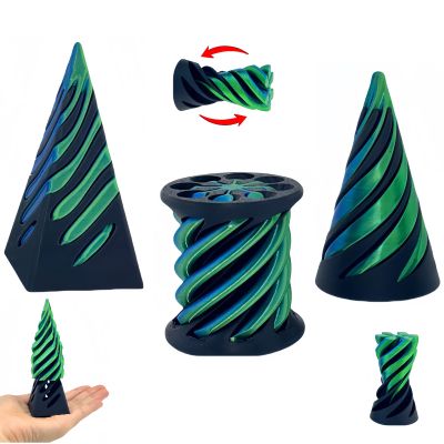 3 Packs Impossible Cone,Spiral Cone Fidget Toy,Impossible Cones passthrough Impossible Pyramid for Relaxing,Spiral Fidget Toy passthrough Impossible Cone,Birthday for Adults & Kids