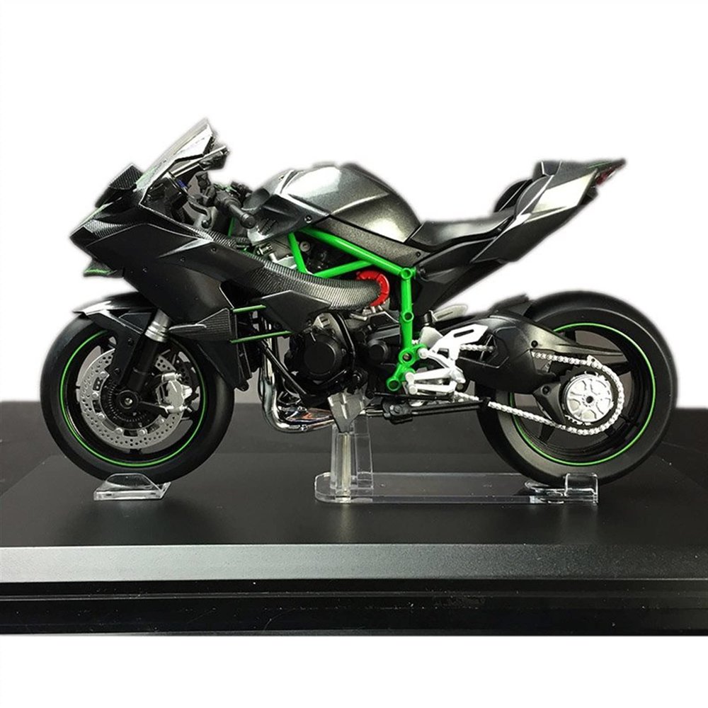 Collection 1:12 Simulation Vehicles 17cm for Kawasaki H2R H2 Alloy Model Motorcycle Collection Desktop Ornaments Gift(Carbon Fiber)