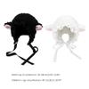 GANYKQ Soft Lamb Ears Hat Autumn And Winter Cosplayed Hat Winter Picture Props Warm Earflap Ear-Protection (black, M) view 2