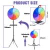 16 inch Dual Use Spinning Prize Wheel with Folding Tripod and Heavy Duty Base, Height Adjustable Wheel Spinner,10 Slots Color Tabletop and Floor Roulette Wheel,with Dry Erase Marker & Eraser& Tray view 4