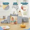 Elftopia Foam Climbing Blocks with Ball Pit Designed for Toddlers Aged 1-3 -Great for Indoor Crawling, Inside Foam Playground Set for Little Ones to Active Playing -(Balls NOT Included) Stars view 4