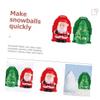 ERINGOGO 2pcs Snow Toys Maker Fun Molds for Boy Girl Christmas Tree Santa Shapes Easy to Use Keep Hands Warm for view 3
