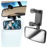 360 Curved Baby Car Mirror without Dead Angle,Clip on Car Seat Mirror for Baby Rear Facing Clips Onto Rearview Mirror,Adjustable Baby Mirror for Car SUV Truck view 1