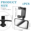 360 Curved Baby Car Mirror without Dead Angle,Clip on Car Seat Mirror for Baby Rear Facing Clips Onto Rearview Mirror,Adjustable Baby Mirror for Car SUV Truck view 2