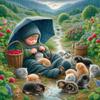1000pcs Jigsaw Puzzles for Adults - endmion1 - Girl and Cat Beautiful Plastic Puzzle for Home Decor view 1