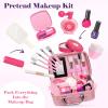Golray Hair Beauty Salon Toys for Girls 3 4 5 6, 50 PCS Kids Pretend Play Makeup Set Toys with Hair Styling Playset & Cash Register Toy, Toddler Girls Birthday Gifts for Kids 3-6 Years Old view 3