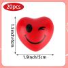 20 Pcs Heart Stress Balls Bulk Hearts Squeeze Ball for Stress Relief Faom Heart Ball Red Valentine Stress Balls for School Carnival Reward Valentine Party Bag Gift Fillers view 2