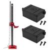 RC Receiver Waterproof Box,RC ESC Receiver Dustproof Box Protector Case & RC Metal Slideable Jack Tool Mini Lifting Jack Simulation Part view 1