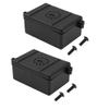RC Receiver Waterproof Box,RC ESC Receiver Dustproof Box Protector Case & RC Metal Slideable Jack Tool Mini Lifting Jack Simulation Part view 2