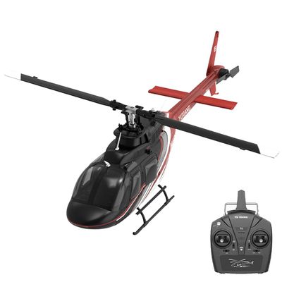 XMBRICDIYY RC Helicopter for Adults, F08 Bell 206 1:27 Scale 2.4G 6CH Brushless Direct-Drive 3D/6G Flybarless RC Helicopter Model with Optical Flow Positioning (RTF Version)