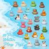 25PCS Rubber Ducks,Toddler Bath Toys,No Hole Bathtub Toys,Baby Pool Toys for 18 Months and Older view 2