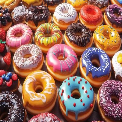 1000 Piece Adult Jigsaw Puzzle, Donut Adult Food Jigsaw Puzzle, Multiple Flavors Gift for Jigsaw Lovers