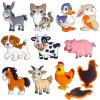 Fridge Magnets for Toddlers Farm Animals, Toddler Refrigerator Magnets for Kids 1-3, Big Full Back Magnetic Animal, Kid Magnet for Fridge, Cute Safe Soft Baby Magnet for Refrigerator and Whiteboard view 1