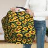 Muishi Vibrant Sunflowers Baby Car Seat Covers Carseat Canopy Soft Infant Stroller Cover Nursing Breastfeeding Covers for Girls Boys Newborn view 4