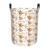 Custom Giraffe Laundry Hamper Basket,Giraffe Gifts with Name view 1