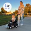 Outfunny 3-in-1 Ride on Push Car for Toddler with Handle, Toddler Ride on Toy for Boys Aged 1-3, Stroller Sliding Walking Car w/Music and Horn - Black view 2