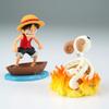 Banpresto Monkey.D.Luffy & Going Merry One Piece Action Figure - World Collectable Log Stories 8 cm - BP28928P Multicolor - Collectible Figure - Great for Anime Fans view 3