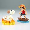 Banpresto Monkey.D.Luffy & Going Merry One Piece Action Figure - World Collectable Log Stories 8 cm - BP28928P Multicolor - Collectible Figure - Great for Anime Fans view 4