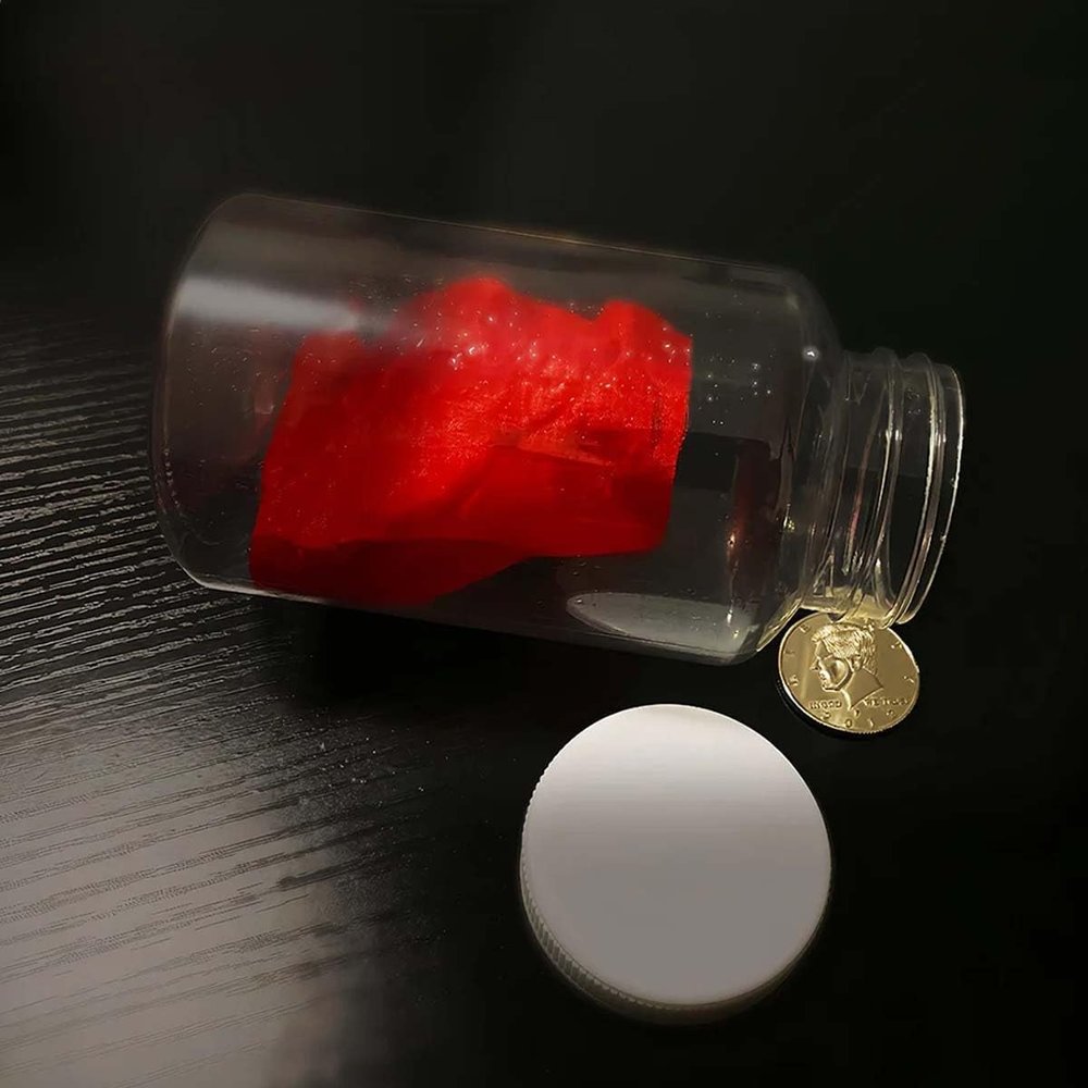 blue-ther Mirage Bottle Magic Tricks Small Objects Appearing in Empty Bottle Goldfish Coins Production Close-up Illusions Gimmicks