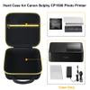 RAIALL Hard Case for Canon SELPHY CP1500/CP1300/CP1200, Shockproof Travel Case for Wireless Photo Printer and Accessories, Black  view 3