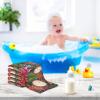 Msyxl Mardi Gras Pattern Baby Washcloths 3 Pack Soft Face Towel Absorbent Bath Wash Cloths for Newborn Infants Kids Girls Boys, 12x12in view 4