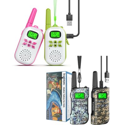 Inspireyes Walkie Talkies for Kids Rechargeable, 48 Hours Working Time 2 Way Radio Long Range, Outdoor Camping Games Toy Birthday Xmas Gift for Boys Age 8-12 3-5 Girls