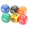 6 Colors Rock Paper Scissors Game Dices, Plastic Finger Guess Dice 12Pcs 20mm for Adults Children Family Party, for Various Games view 2