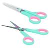 Depesche 12214 TOPModel - Turquoise Children's Scissors, with Softgrip and Cap, DIY Scissors for Right and Left Handed view 4