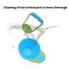 XZQYDS Baby Food Masher Bowl with Bowl Handle and Food Masher Toddler Grinding Bowl Potato Masher Bowl Set Mill Bowl view 3