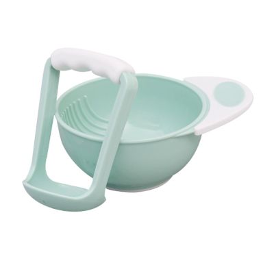 XZQYDS Baby Food Masher Bowl with Bowl Handle and Food Masher Toddler Grinding Bowl Potato Masher Bowl Set Mill Bowl